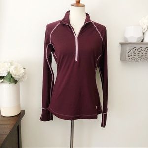 Mountain Hardwear Lightweight pullover maroon Med
